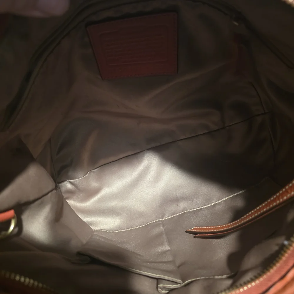 Coach Ergo Pleated Hobo Bag, style number 12235 In Burnt Orange. - Picture 9 of 11